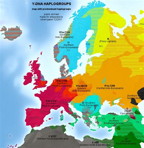 European Y-DNA Haplogroups | Map Porn | Pinterest