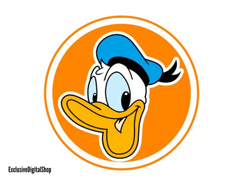 Donald Duck Head Silhouette