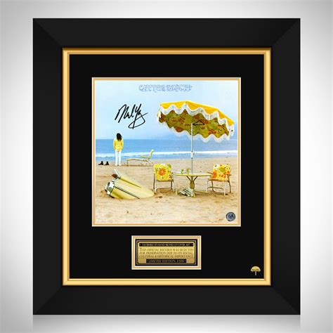 Neil Young - The Beach LP Cover Limited Signature Edition Custom Frame | RARE-T