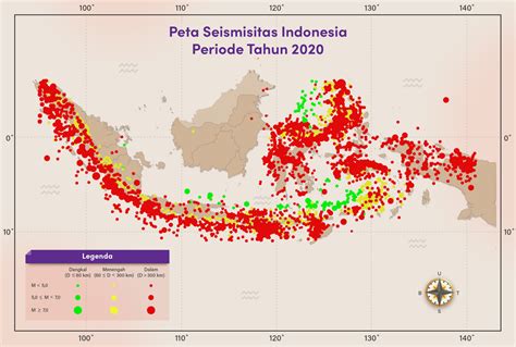 Peta Sebaran Gempa Indonesia