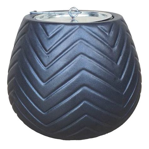 Paramount Ceramic Tabletop Gel Fuel Fire Pit with Chevron Pattern ...