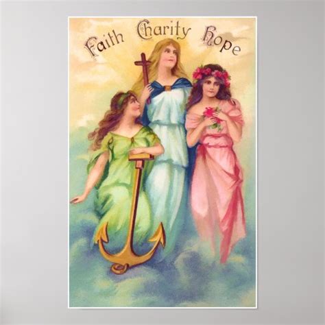 Faith Hope Charity Print | Zazzle