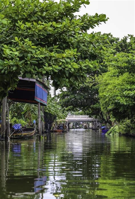 Taling Chan District,Bangkok S Thonburi Side on May14,2022:Waterfront and Rural Atmosphere at ...