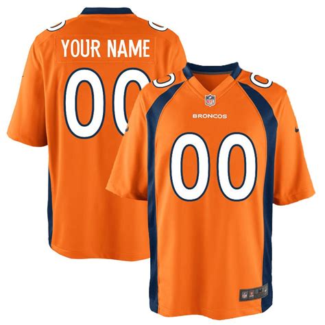 Men’s Denver Broncos Nike Orange Custom Game Jersey – MILE HIGH SPORTS FAN