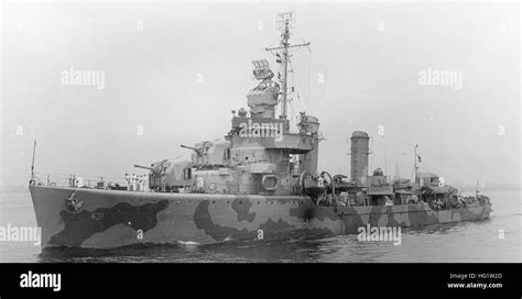 USS Plunkett DD-431 01 Stock Photo - Alamy