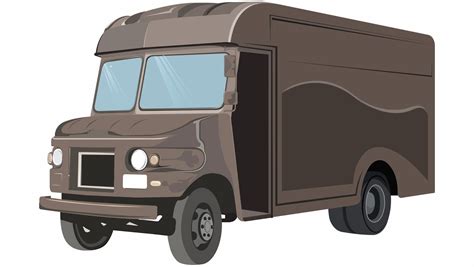 Ups Truck Vector at Vectorified.com | Collection of Ups Truck Vector free for personal use