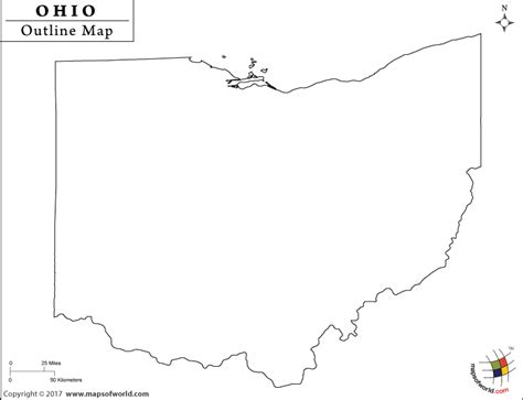 Ohio Map Outline | Blank Map of Ohio