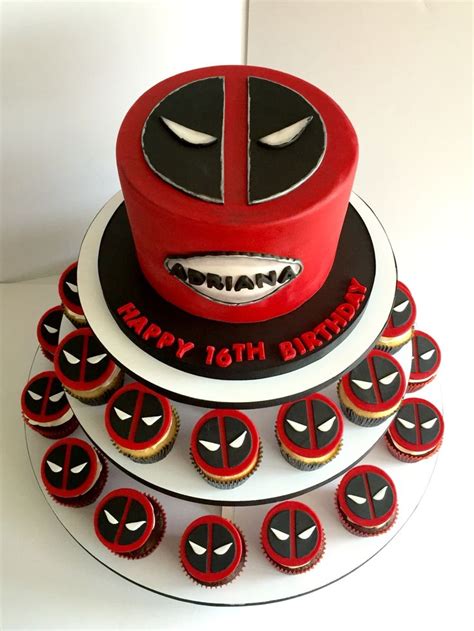 11 best Deadpool Cake images on Pinterest | Deadpool cake, Anniversary cakes and Baking