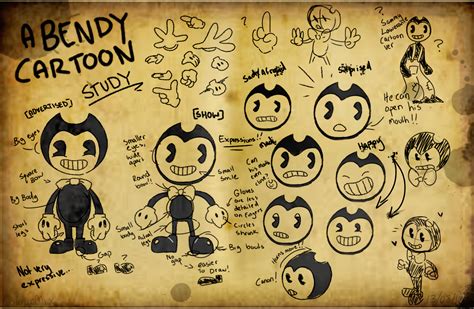 Cartoon Bendy the Dancing Demon study by colourmix | Bendy and the ink ...