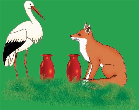 The fox and the stork - story with pictures| Small stories for kids | HubPages