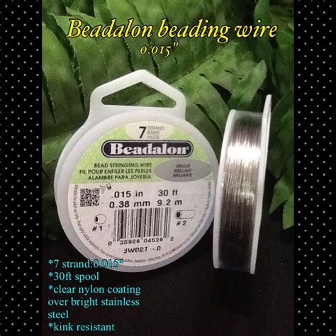 'Beadalon' beading wire (0.015”) est 30ft - CraftEZOnline | Arts And Crafts Store