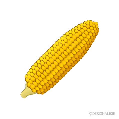 Leafless Corn Clip Art Free PNG Image｜Illustoon