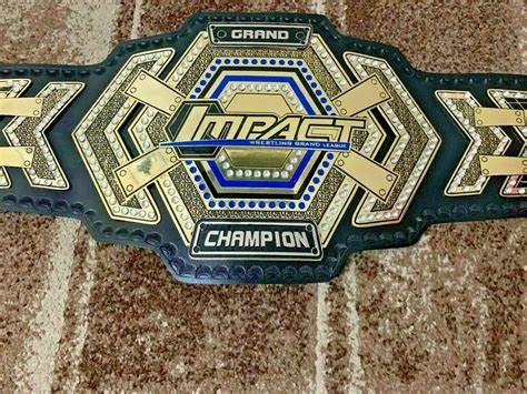 GRAND IMPACT Wrestling Championship Belt.Adult Size.(2mm plates) - Wrestling