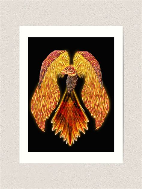 "Flaming Phoenix" Art Print by Candi-Designs | Redbubble