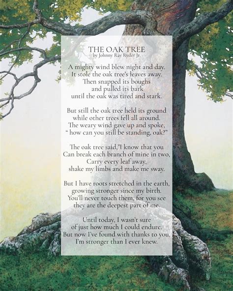 the oak tree poem johnny ray ryder - Most Difficult Biog Gallery Of Photos