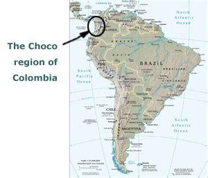 Colombia Map Choco