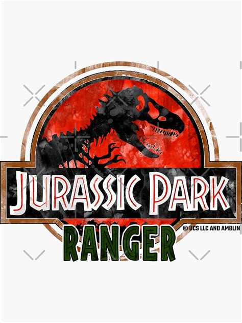 "Jurassic Park Ranger" Sticker for Sale by Tee-Flix | Redbubble