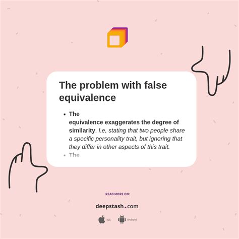 The problem with false equivalence - Deepstash