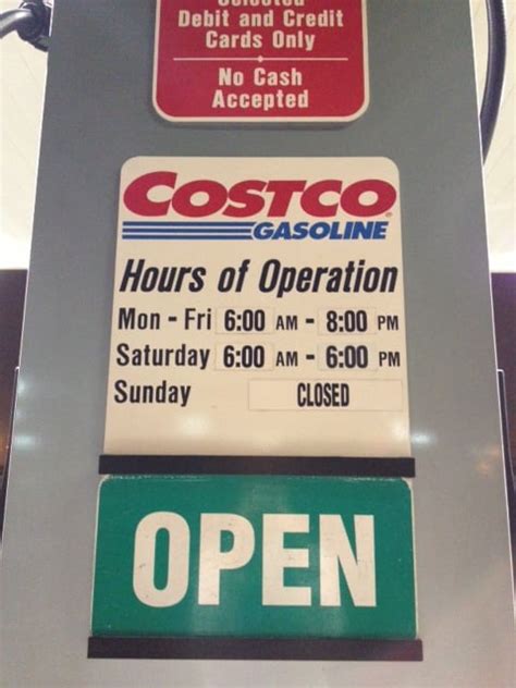 Costco Gasoline Hours (as of 11/18/12) - Yelp