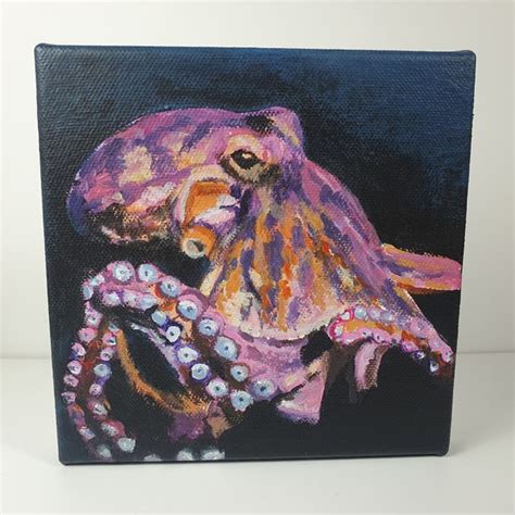 Octopus Painting - Etsy