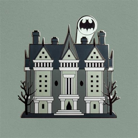 Gothic Manor Enamel Pin - Etsy