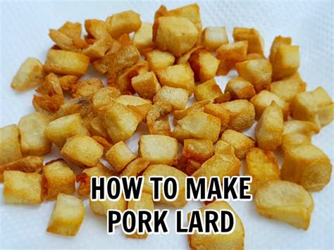 How To Make Pork Lard |How To Make Pork Lard Oil |CRISPY PORK LARD |CHU YAU CHAR | 猪油渣 - Luveena Lee