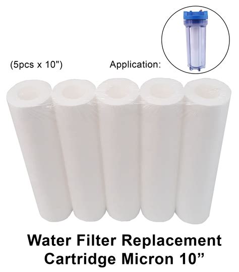 Water Filter Replacement Cartridge Micron (5pcs x 10")