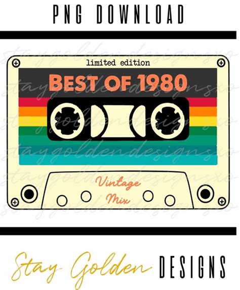 Best of 1980 Cassette Tape PNG Digital Download | Etsy