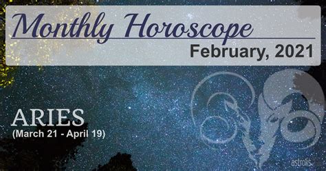 Aries Monthly Horoscope