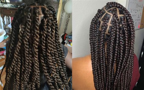 Twisted Box Braids