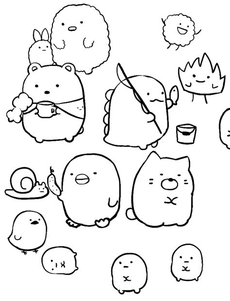 65 Sumikko Gurashi Coloring Pages - ColoringPagesOnly.com