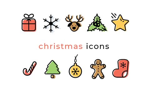 Christmas Vector Icon Set - Vector For Free