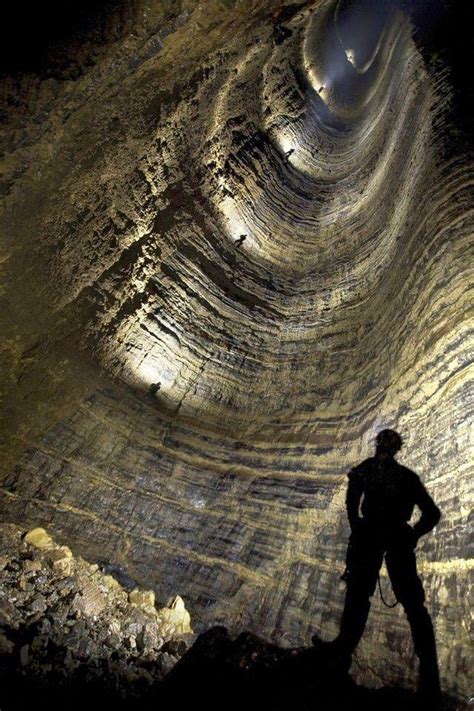 Krubera Cave is the worlds deepest. Located in Georgia the cave has a depth of 2,199 m ( 7,215 ...