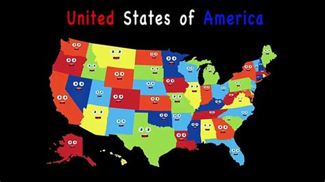 50 States Song for Kids/50 States and Capitals for Children/USA 50 ...