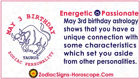 May 3 Zodiac (Taurus) Horoscope Birthday Personality and Lucky Things