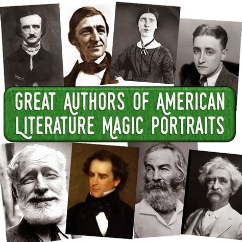 Students of History: Authors of American Literature Magic Portrait ...