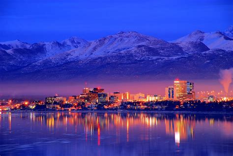 Alaska Anchorage Downtown Skyline | " A human being is a par… | Flickr