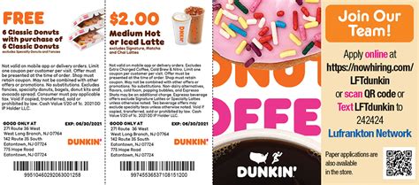 Dunkin Donuts | Coupon Connection NJ