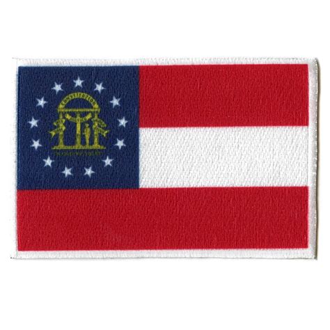 Georgia State Flag Sublimated Patch Embroidered Iron On – Patch Collection