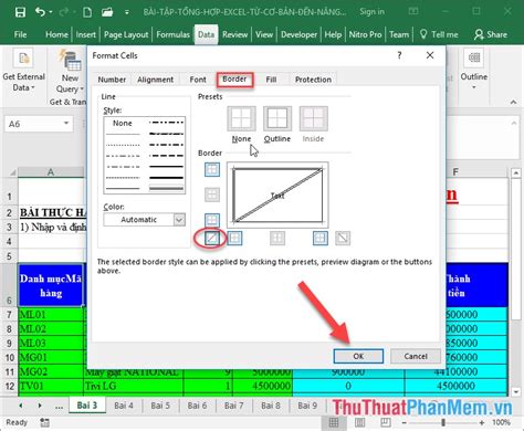 How To Make Diagonal Lines In Excel