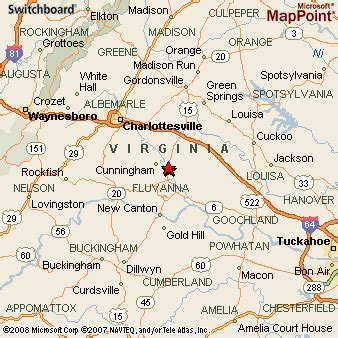 Palmyra, Virginia Area Map & More