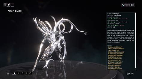 turns out void angels use the machinery health class : r/Warframe