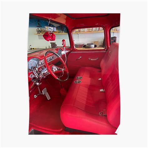 "1957 Chevy truck interior" Poster for Sale by dlanglois72 | Redbubble