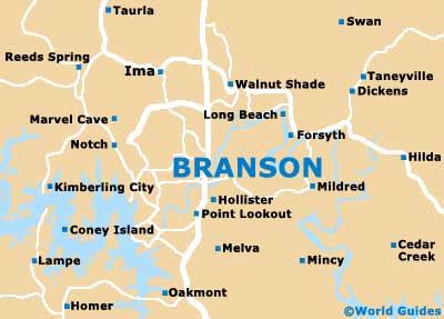 Branson Maps and Orientation: Branson, Missouri - MO, USA