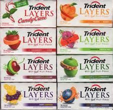 We have Trident Layer Gums In The Following Flavors: * Cherry / Lime * Grape / Lemonade ...