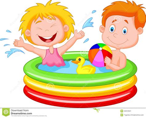 kids playing in water clipart - Clipground