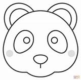 Panda Face Coloring Page Free Printable  Nation sketch template