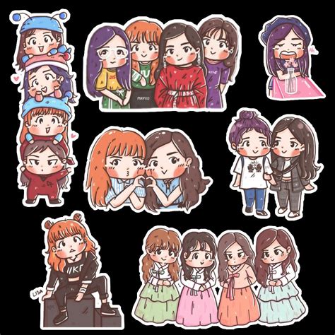 Các nhãn đáng yêu blackpink cute stickers Phổ biến nhất hiện nay