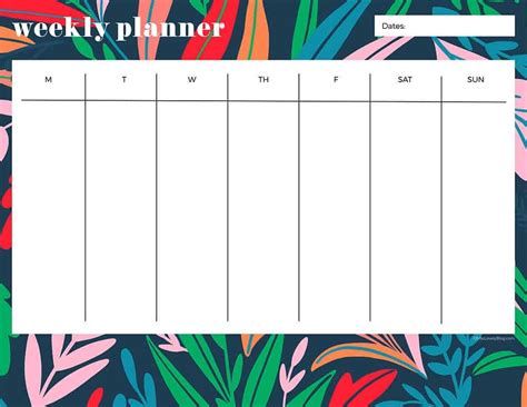 FREE printable weekly calendars — get your week organized!