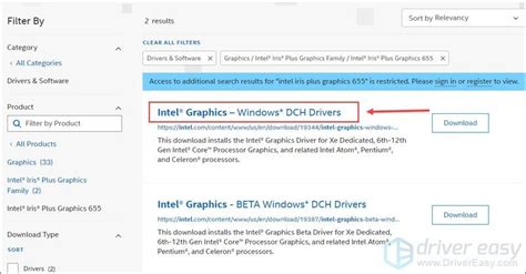 Intel Iris Plus 그래픽 655 드라이버 다운로드 및 업데이트 - 지식